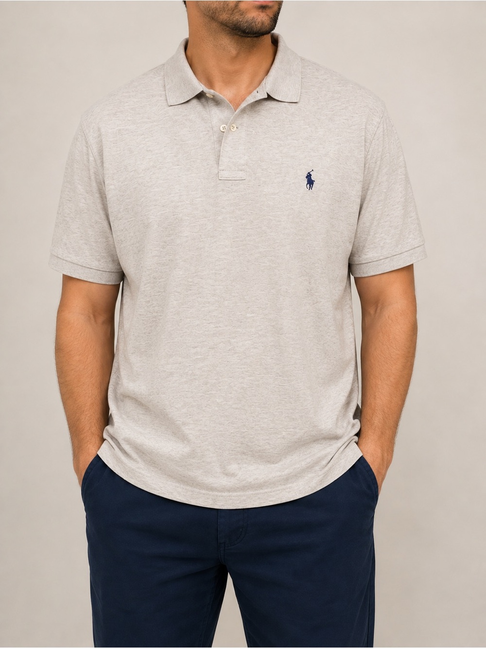 Ralph Lauren Light Gray Polo Tshirt, men’s XLT